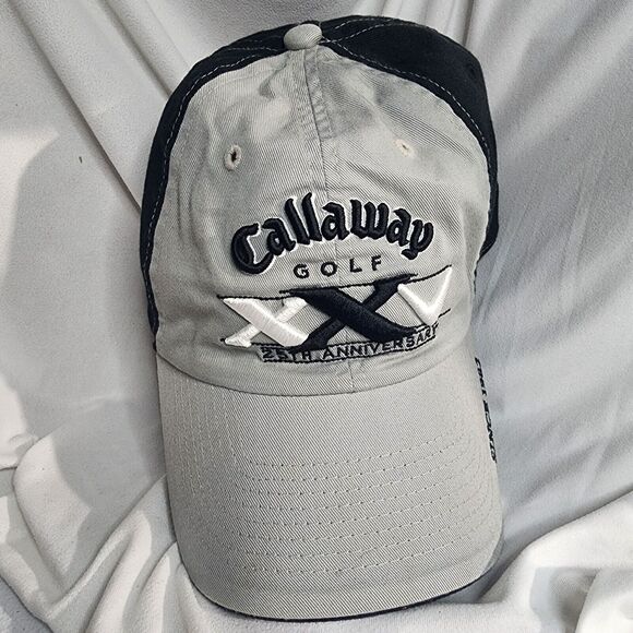 Callaway Golf Cap 25th Anniversary Gray Black Hat Isaac Newton Embroidered - Picture 1 of 9